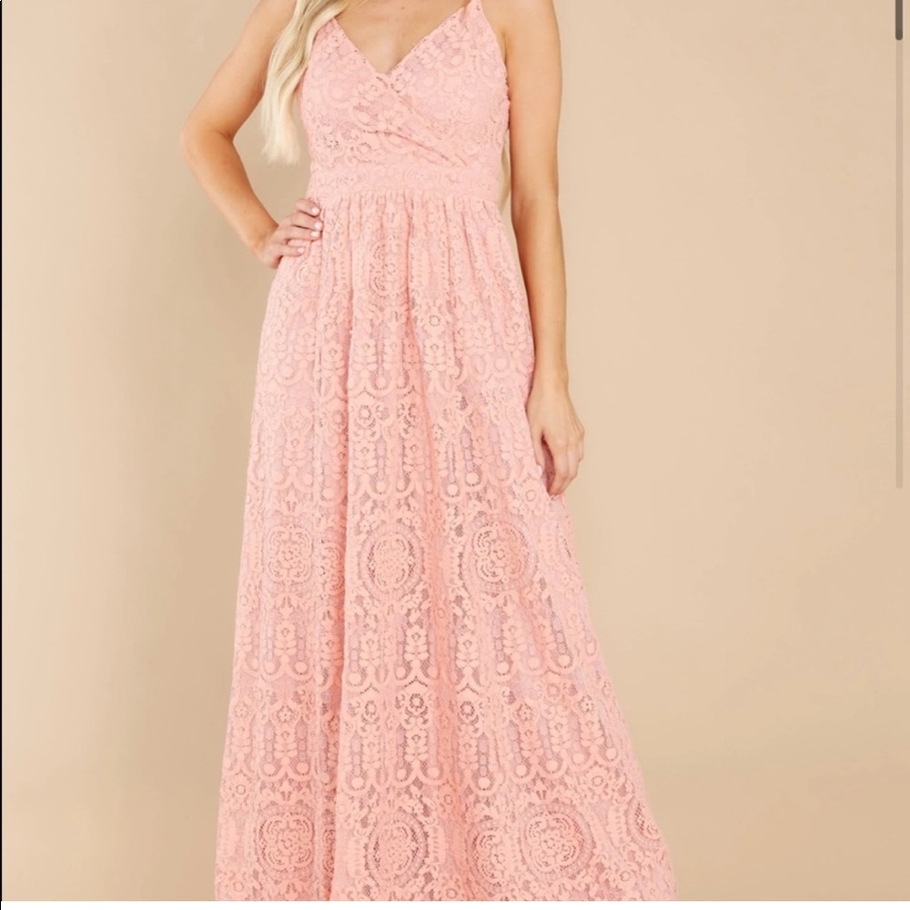 Baltic Born - Pink Lace Maxi Dress NWT